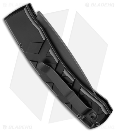 Piranha X Automatic Tactical Knife Black Aluminum (3.3" Black 154CM)