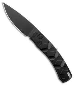 Piranha X Automatic Tactical Knife Black Aluminum (3.3" Black 154CM)