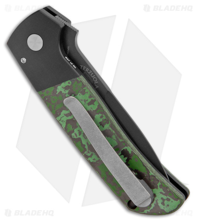 Pro-Tech Terzuola ATCF GXIII Auto Knife Green Fat Carbon (3.5" DLC MagnaCut)