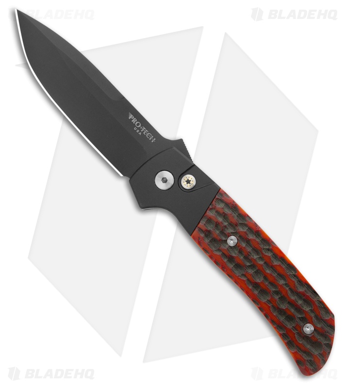 Pro-Tech ATCF Auto Black, Red Bone, Aluminum Black