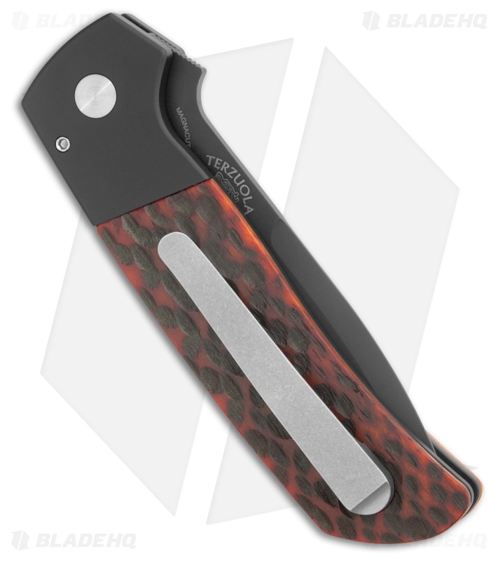 Pro-Tech ATCF Auto Black, Red Bone, Aluminum Black