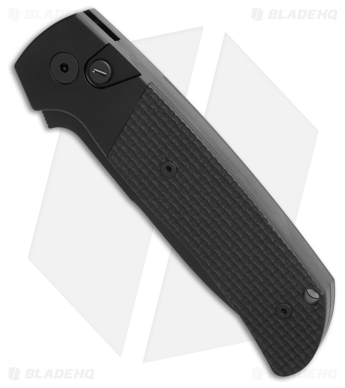 Pro-Tech Terzuola ATCF Operator MagnaCut Automatic Knife Black G-10 (3.5" DLC)