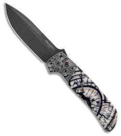 Pro-Tech Ultimate Custom Terzuola ATCF Auto Knife Steel/Mastodon (3.5" Damascus)