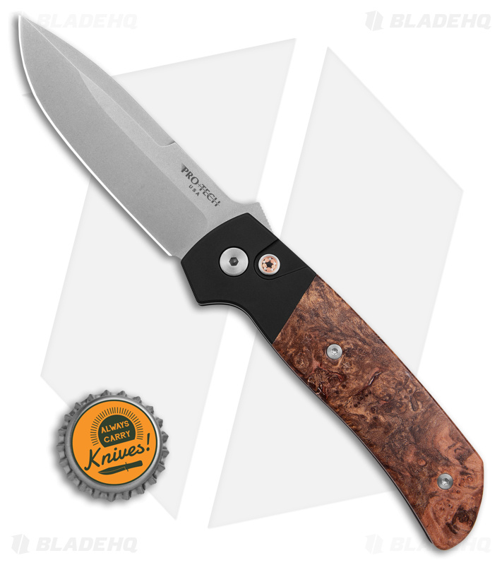 BLESS 新品　PROLO-T Pro-Tech Terzuola ATCF Auto Knife | Maple Burl/Black/Magnacut