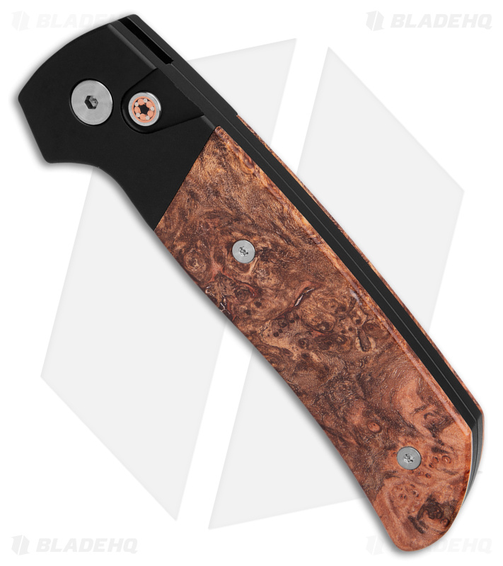 Pro-Tech Terzuola ATCF Auto Knife | Maple Burl/Black/Magnacut