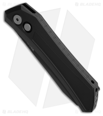 Pro-Tech Oligarch MagnaCut Sheepsfoot Automatic Knife Black Al (3.25" DLC)