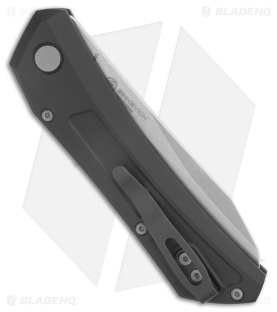 Pro-Tech Sinkevich Oligarch Knife MagnaCut Black Aluminum (3.25" Stonewash)