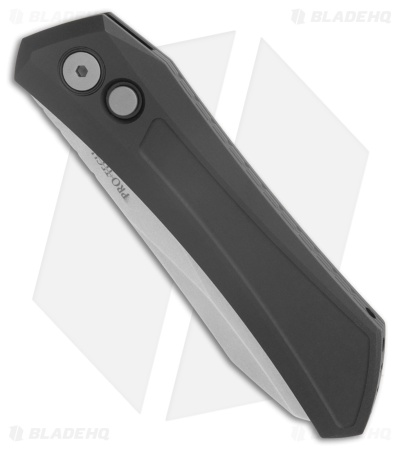 Pro-Tech Sinkevich Oligarch Knife MagnaCut Black Aluminum (3.25" Stonewash)