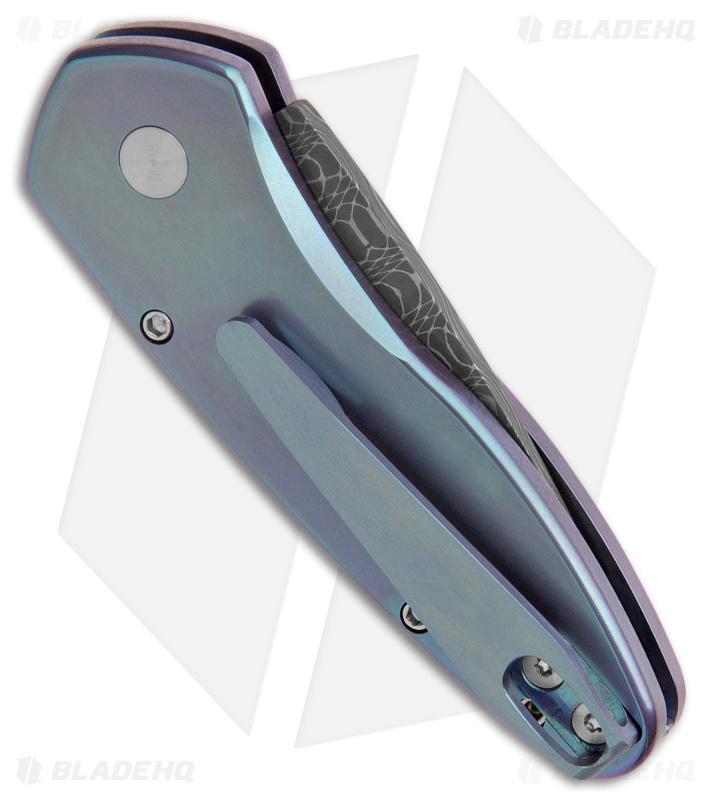 Pro-Tech Sprint Custom Automatic Knife Mother of Pearl/Titanium (1.95" Damascus)