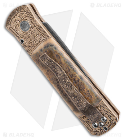 Pro-Tech Ultimate Custom Godson Automatic Knife Mastodon Bark (3.15" Damascus)