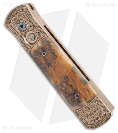 Pro-Tech Ultimate Custom Godson Automatic Knife Mastodon Bark (3.15" Damascus)