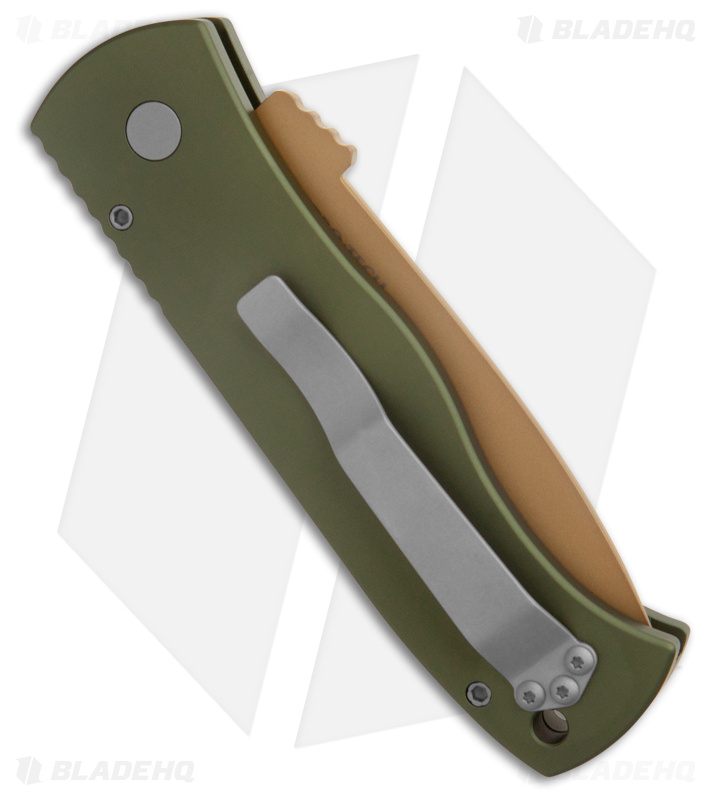 Emerson Pro-Tech CQC-7 Tanto Automatic Knife Solid Desert Warrior (3.25" Copper)
