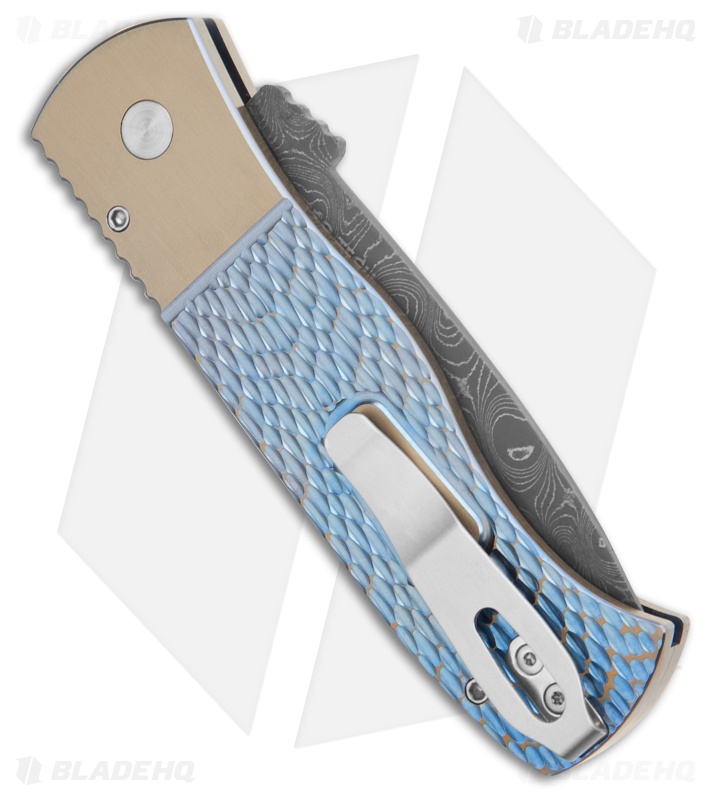 Emerson Pro-Tech CQC7 Knife Jigged Blue/Bronze Ti - Blade HQ