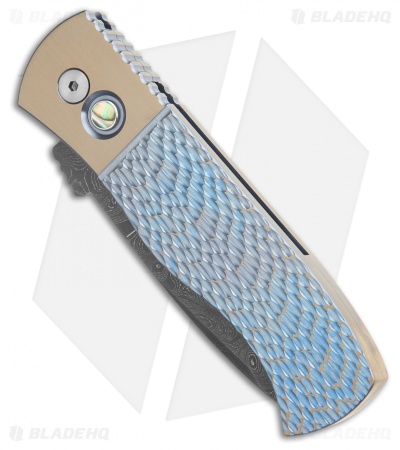 Emerson Pro-Tech CQC7 Knife Jigged Blue/Bronze Ti - Blade HQ