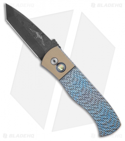 Emerson Pro-Tech CQC7 Knife Jigged Blue/Bronze Ti - Blade HQ