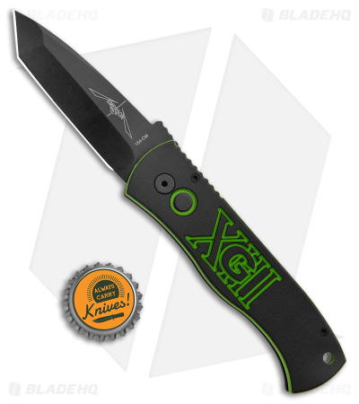 Emerson Pro-Tech USN GXIII Custom CQC-7 Tanto Automatic Knife G-10 (3.25" Black)