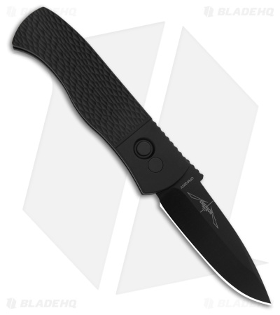 Pro-Tech Emerson CQC-7 Left-Handed Automatic Knife Black Jigged (3.25" DLC)