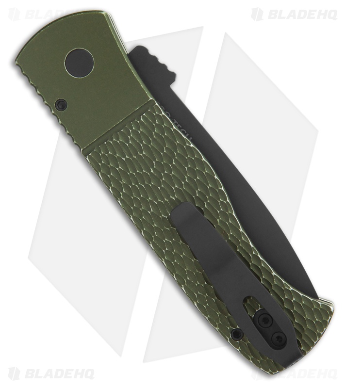 Pro-Tech Emerson CQC-7 Automatic Knife Green Battle Worn (3.25" Two-Tone)