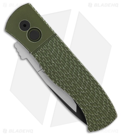 Pro-Tech Emerson CQC-7 Automatic Knife Green Battle Worn (3.25" Two-Tone)