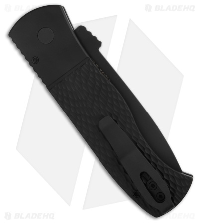 Pro-Tech Emerson CQC-7 Tanto Automatic Knife Black Textured Aluminum (3.25" DLC)
