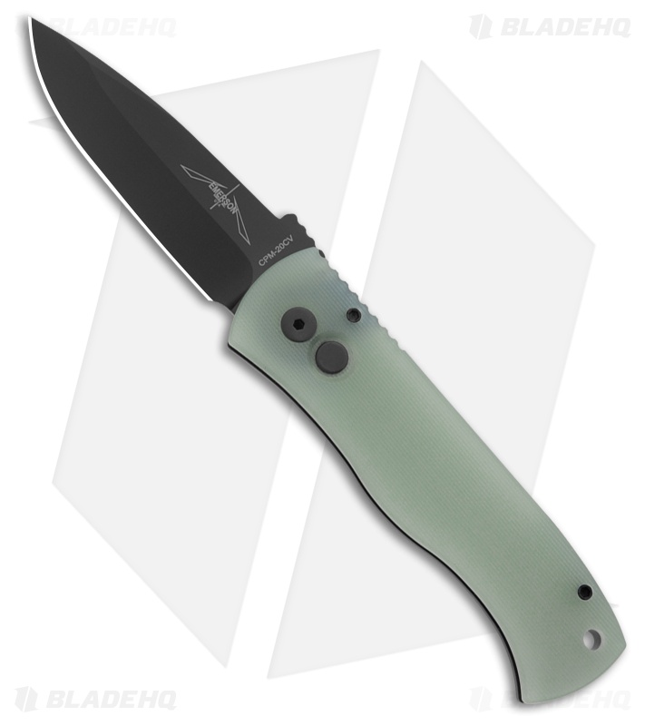 Pro-Tech Exclusive Emerson CQC-7 Auto Knife Black Aluminum/Jade G-10 (3.25" DLC)