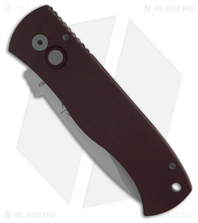 Pro-Tech Exclusive Emerson CQC-7 Auto Knife Burgundy Micarta (3.25" SW)
