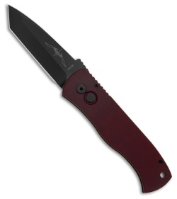 Pro-Tech Exclusive Emerson CQC-7 Tanto Auto Knife Burgundy Micarta (3.25" DLC)