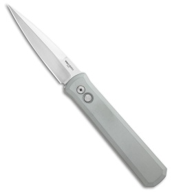 Pro-Tech Godfather Automatic Knife Premium Grey (4" Hand Satin)