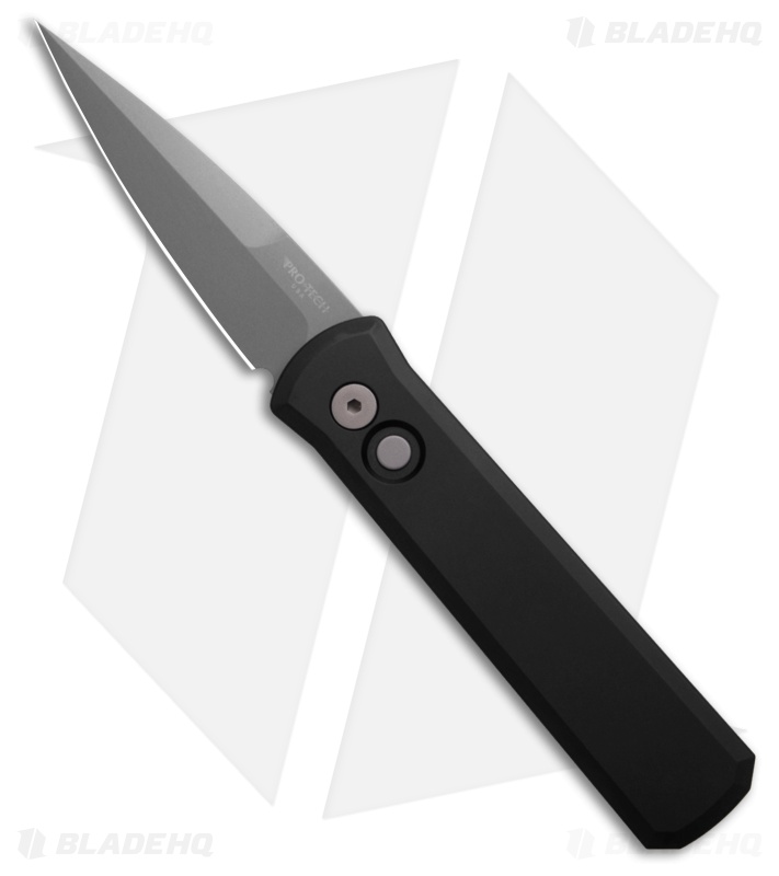 Pro-Tech Godson Automatic Knife Black Aluminum (3.2" Bead Blast) 720