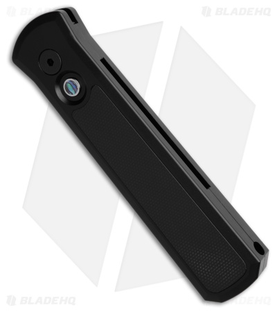 Pro-Tech Godson Automatic Knife Black Aluminum (3.2" Sapphire Blue)