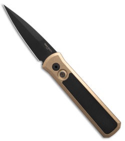 Pro-Tech Godson Automatic Knife Bronze Aluminum G-10 (3.15" Black)