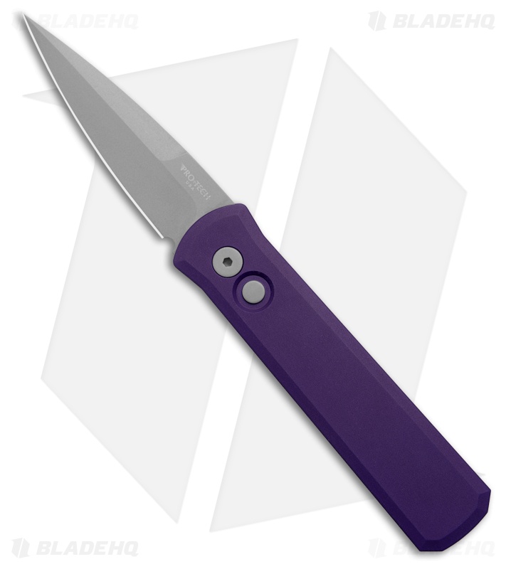 Pro-Tech Godson Automatic Knife Purple (3.15" Stonewash)