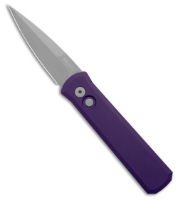 Pro-Tech Godson Automatic Knife Purple (3.15" Stonewash)