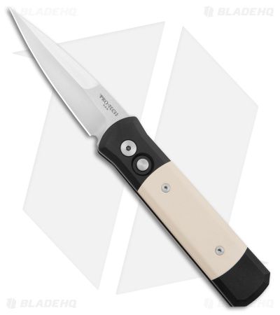 Pro-Tech Godson Tuxedo Automatic Knife Ivory Micarta (3.15" Satin) 751