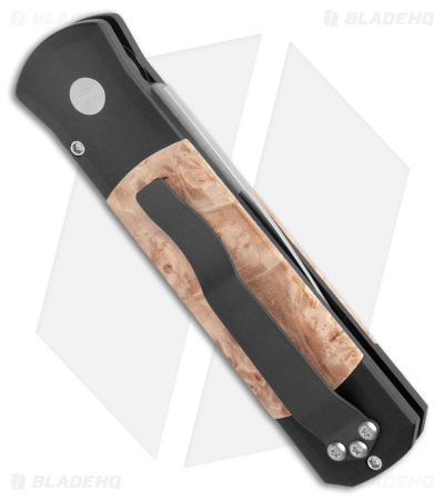 Pro-Tech Godson Automatic Knife w/ Maple Burl Scales (3.2" Satin) 706