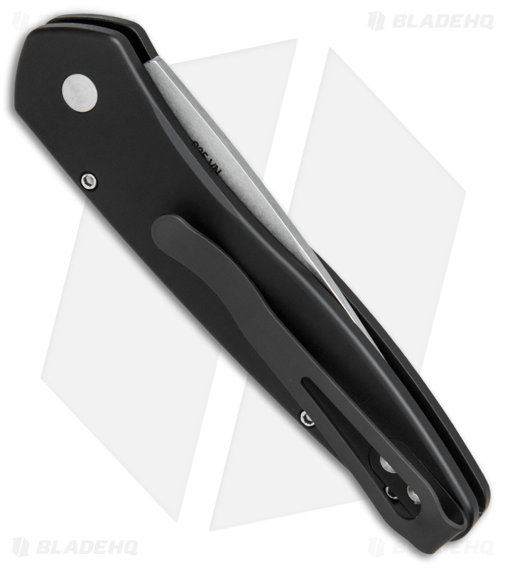 Protech Newport Knife - Automatic Switchblade | Tuxedo + Stonewash