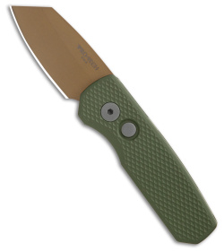 Pro-Tech Desert Warrior Runt 5 MagnaCut Reverse Tanto Automatic Knife - Textured