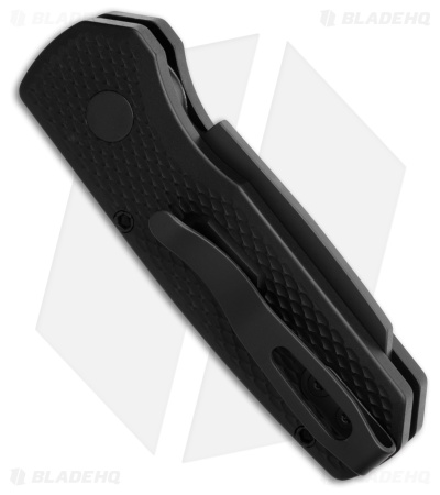 Pro-Tech Runt 5 MagnaCut Automatic Knife Black Textured Aluminum (2" DLC)