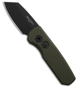 Pro-Tech Runt 5 MagnaCut Automatic Knife Green Textured Aluminum (2" DLC)