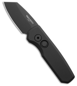 Pro-Tech Runt 5 MagnaCut Reverse Tanto Automatic Knife Black (1.9" Black DLC)