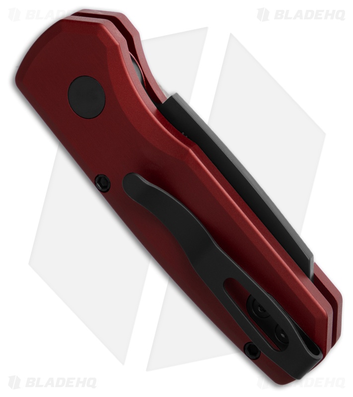 Pro-Tech Runt 5 MagnaCut Reverse Tanto Automatic Knife Dark Red (1.9" Black DLC)