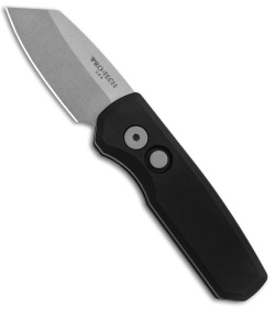 Pro-Tech Runt 5 MagnaCut Reverse Tanto Automatic Knife Black (1.9" Stonewash)