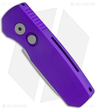 Pro-Tech Runt 5 Reverse Tanto Automatic Knife Purple (1.9" Stonewash MagnaCut)