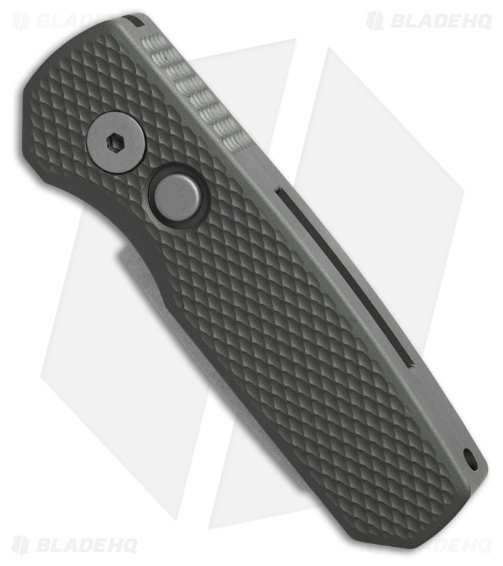 Pro-Tech Runt 5 Reverse Tanto Automatic Knife Textured Green (1.9" SW) Magnacut 