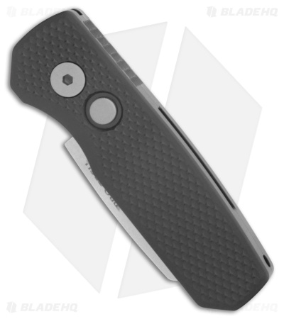 Pro-Tech Runt 5 Reverse Tanto MagnaCut Automatic Knife Textured Black (1.9" SW)