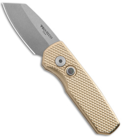 Pro-Tech Runt 5 MagnaCut Reverse Tanto Knife Bronze Aluminum (2" Stonewash)