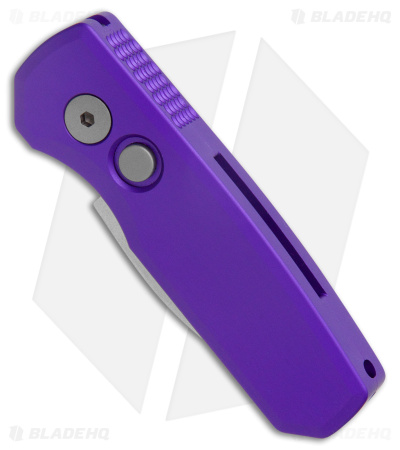 Pro-Tech Runt 5 Wharncliffe Automatic Knife Purple (1.9" Stonewash MagnaCut)