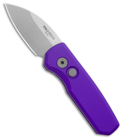 Pro-Tech Runt 5 Wharncliffe Automatic Knife Purple (1.9" Stonewash MagnaCut)