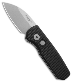 Pro-Tech Runt 5 Wharncliffe Automatic Knife Textured Black (1.9" SW MagnaCut)