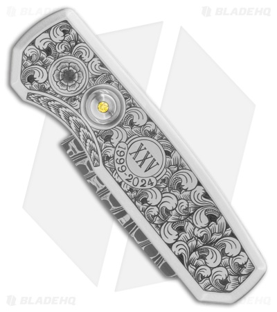 Pro-Tech Ultimate Custom Runt 5 Steel Bruce Shaw Engraving + Diamond (1.9" Dam.)